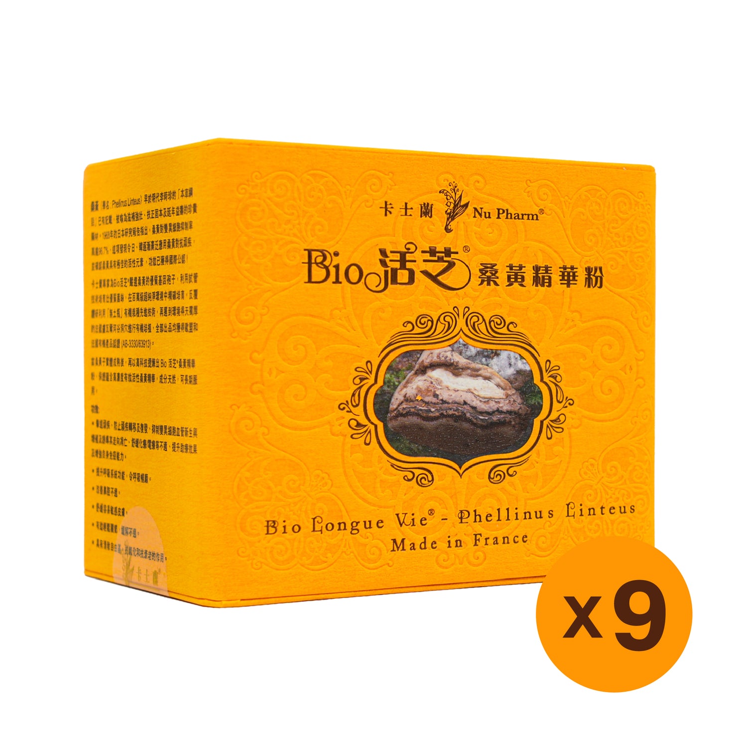 Bio 活芝®桑黄精华粉 | 单盒装 x 9