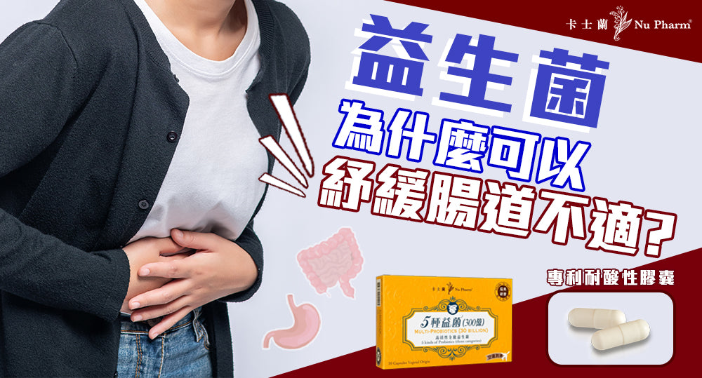 益生菌為什麼可以紓緩腸道不適?