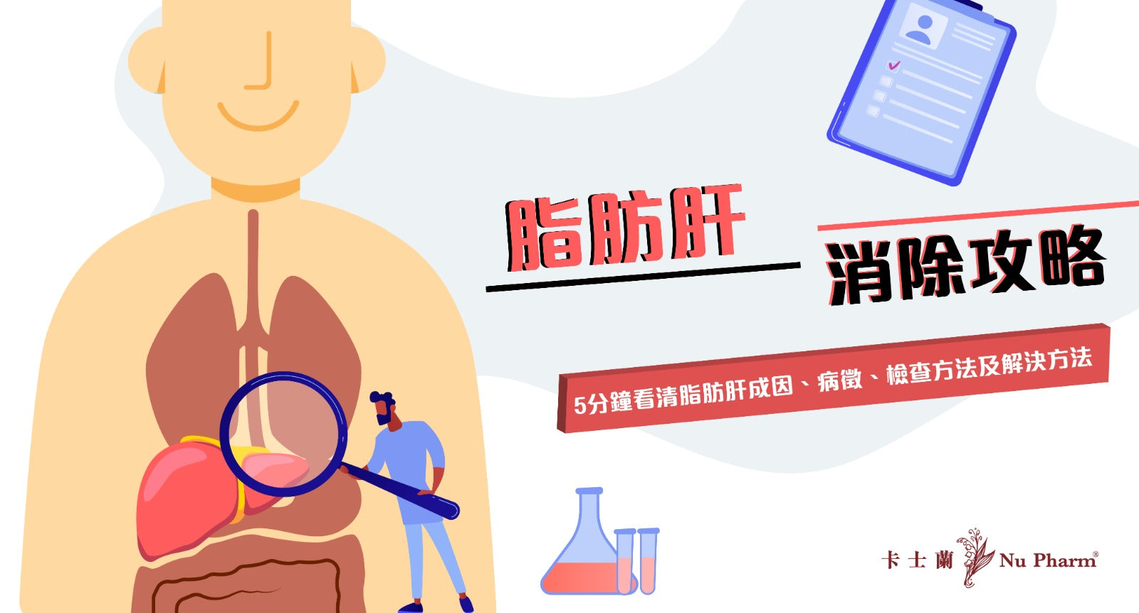 脂肪肝消除攻略-5分鐘看清脂肪肝成因、病徵、檢查方法及解決方法